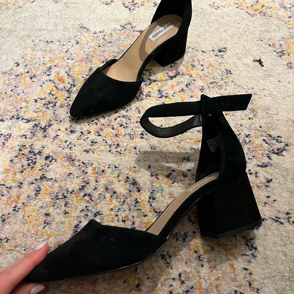 Steve Madden Shoes - Steve Madden Black Suede Heels